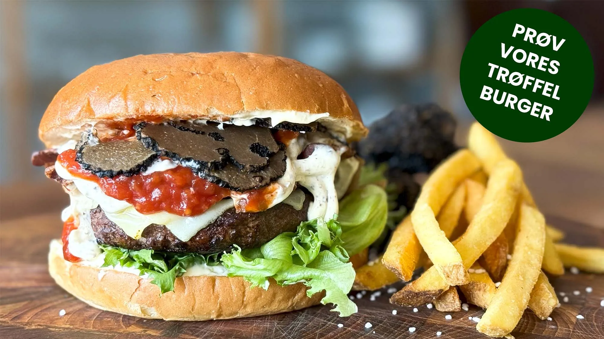 Trøffel burger - limited edition
